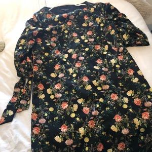 Black floral dress